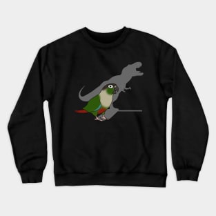 t-rex shadow - green cheeked conure Crewneck Sweatshirt